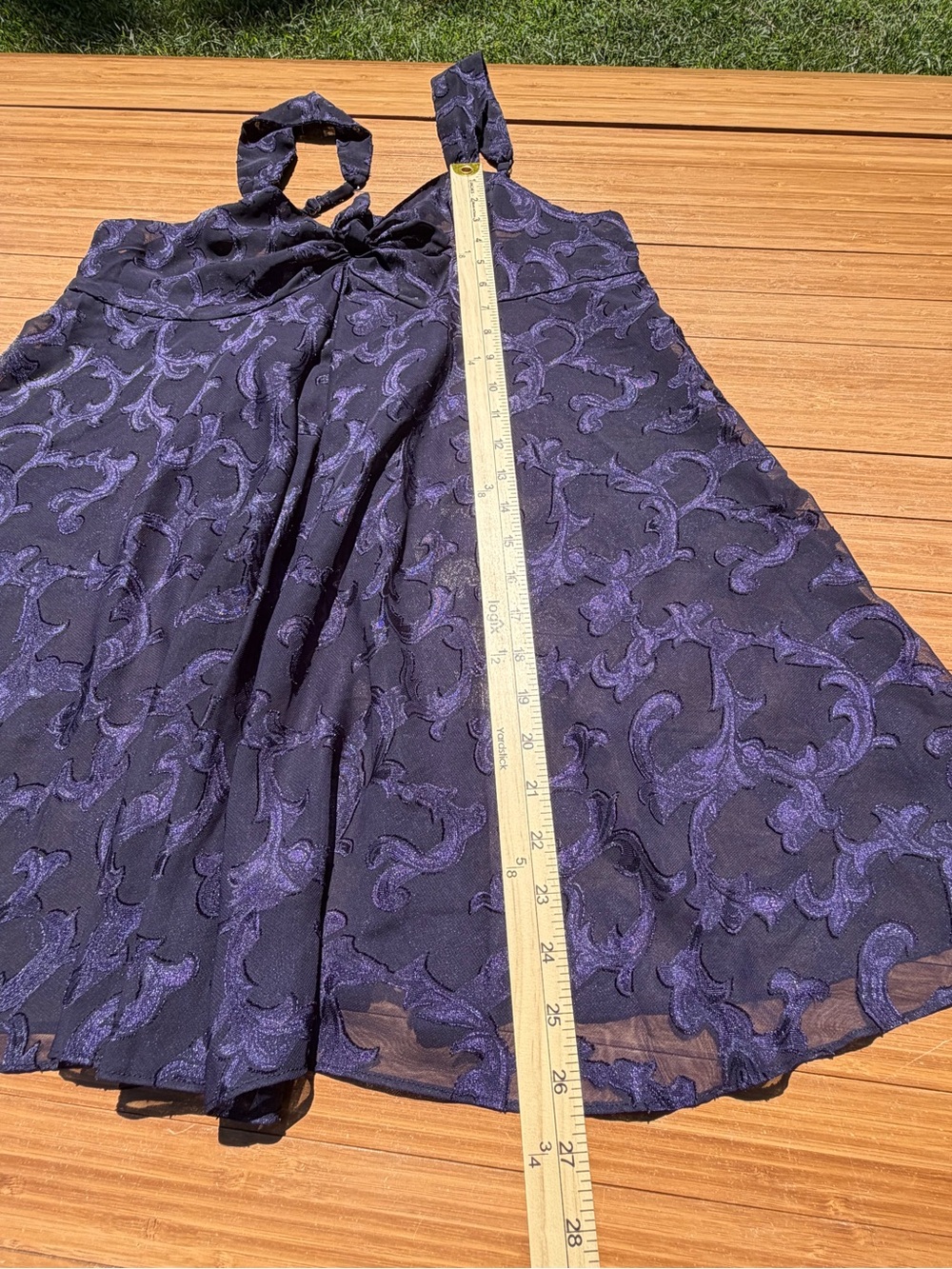 Vintage Victoria's Secret Gold Label Purple Sheer Babydoll Slip Nightie Burnout - Picture 5 of 6